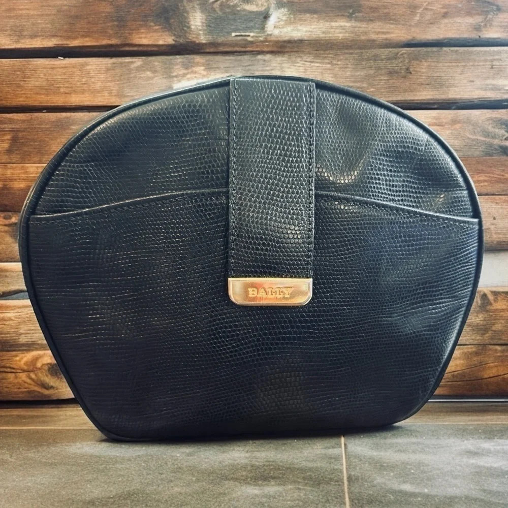 Vintage Bally All Leather Crossbody Handbag